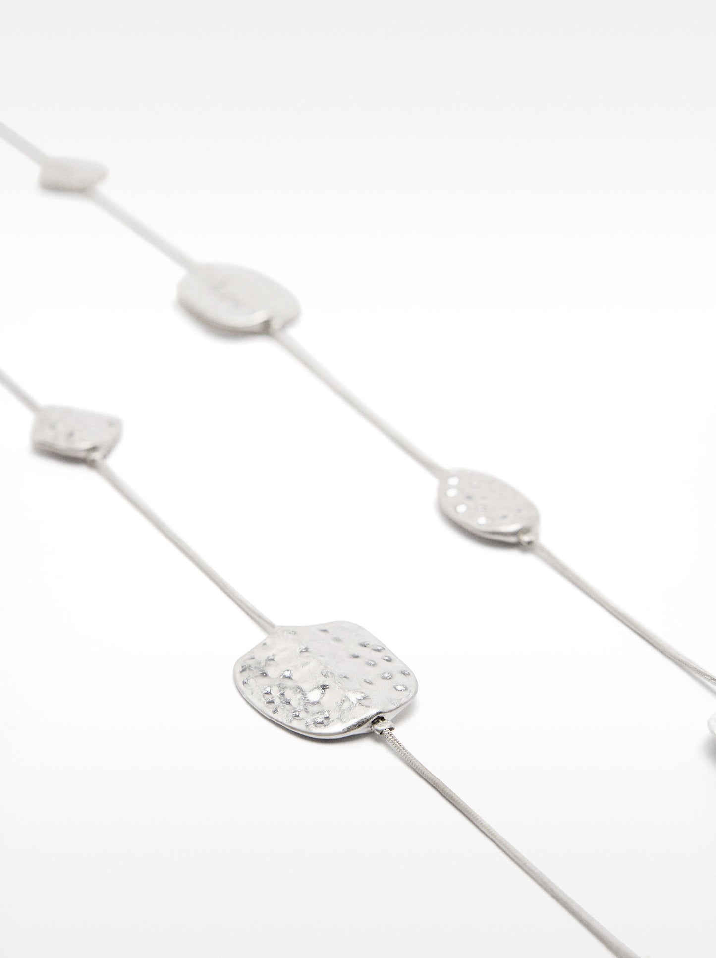 Long Silver Necklace