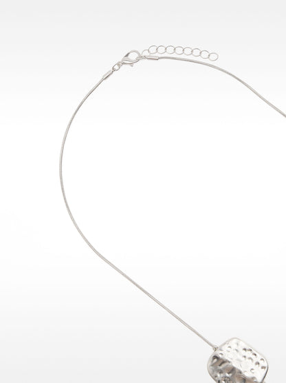 Long Silver Necklace