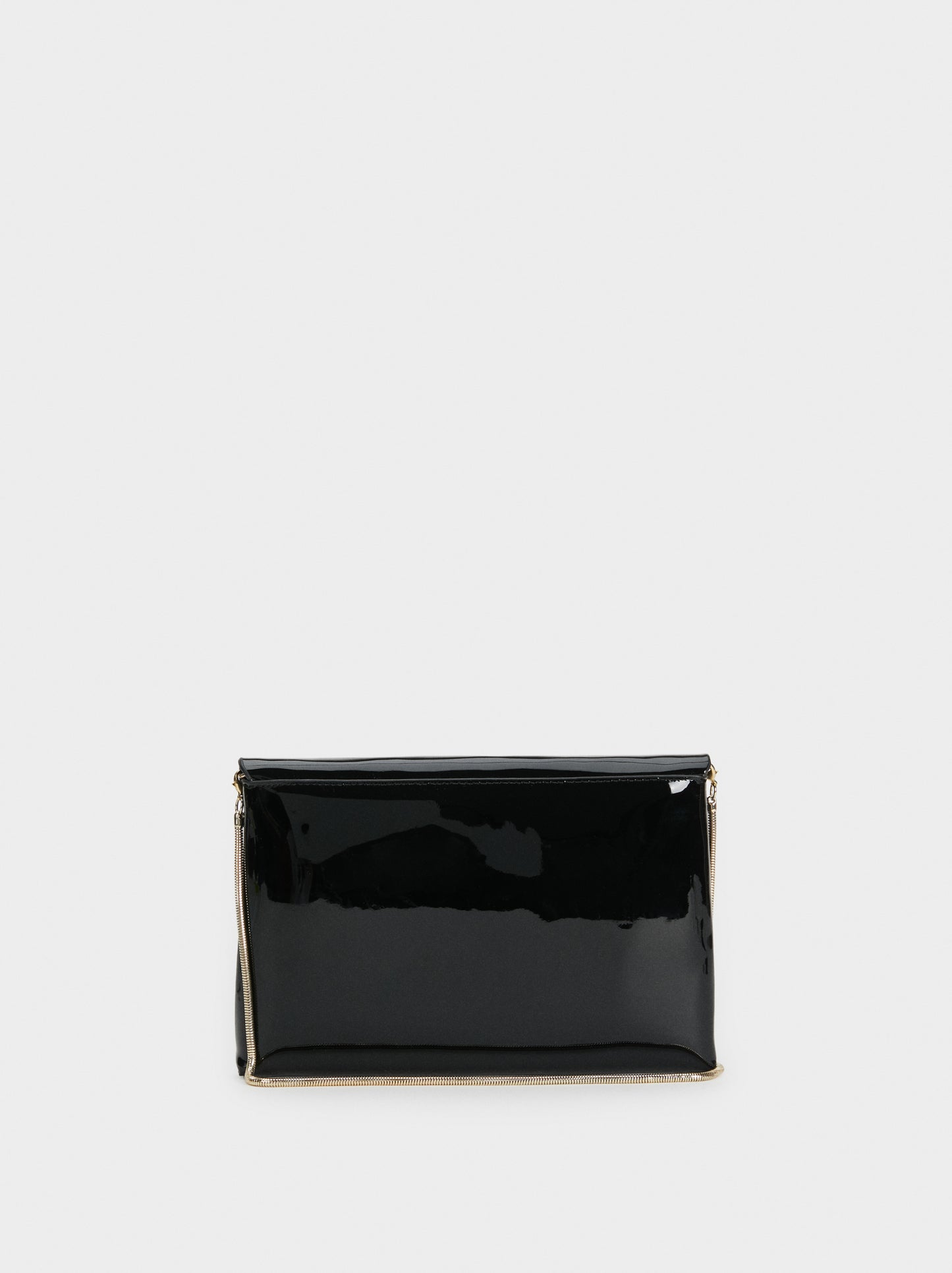 Faux Patent Party Clutch