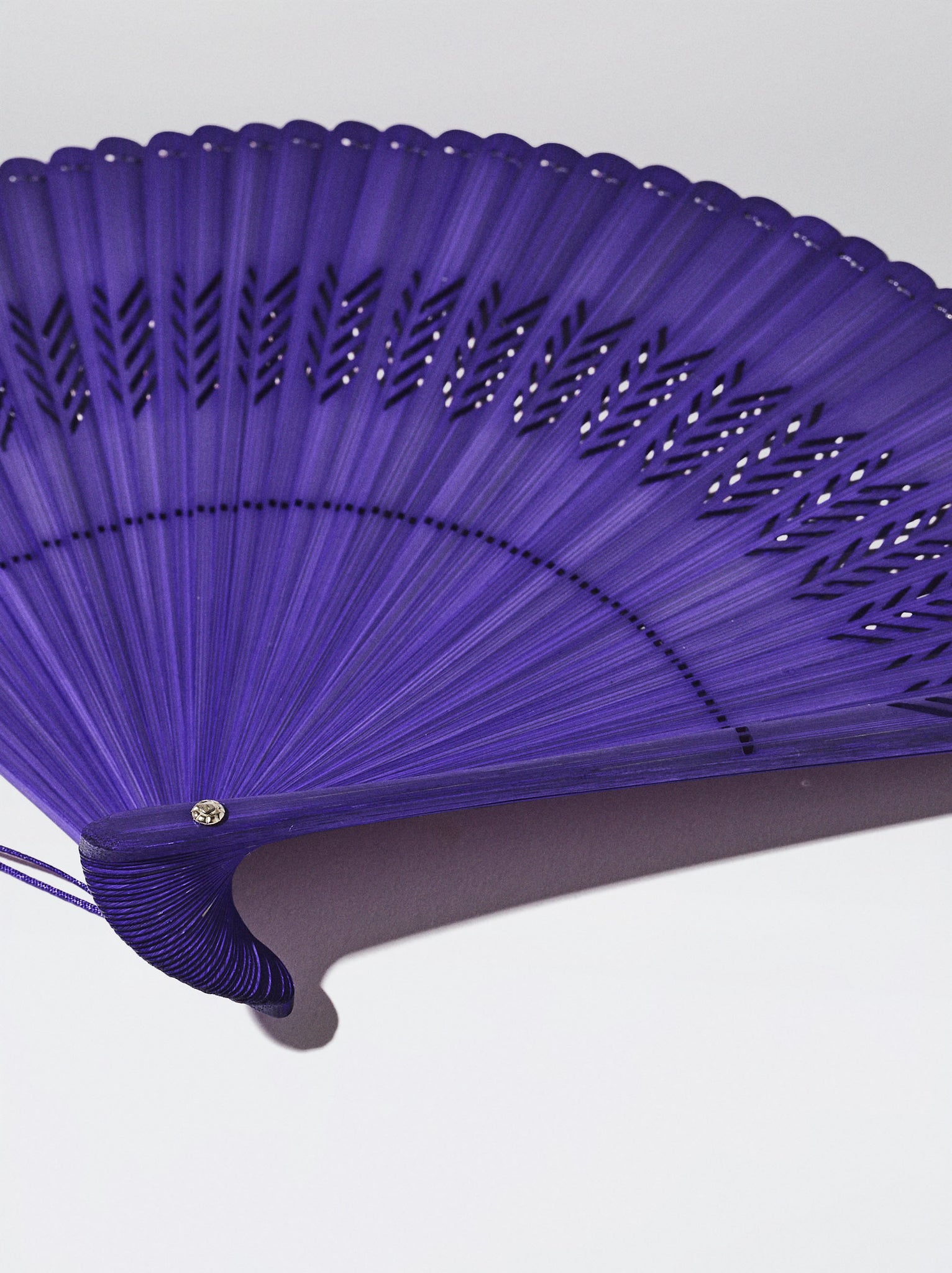 Bamboo Perforated Fan