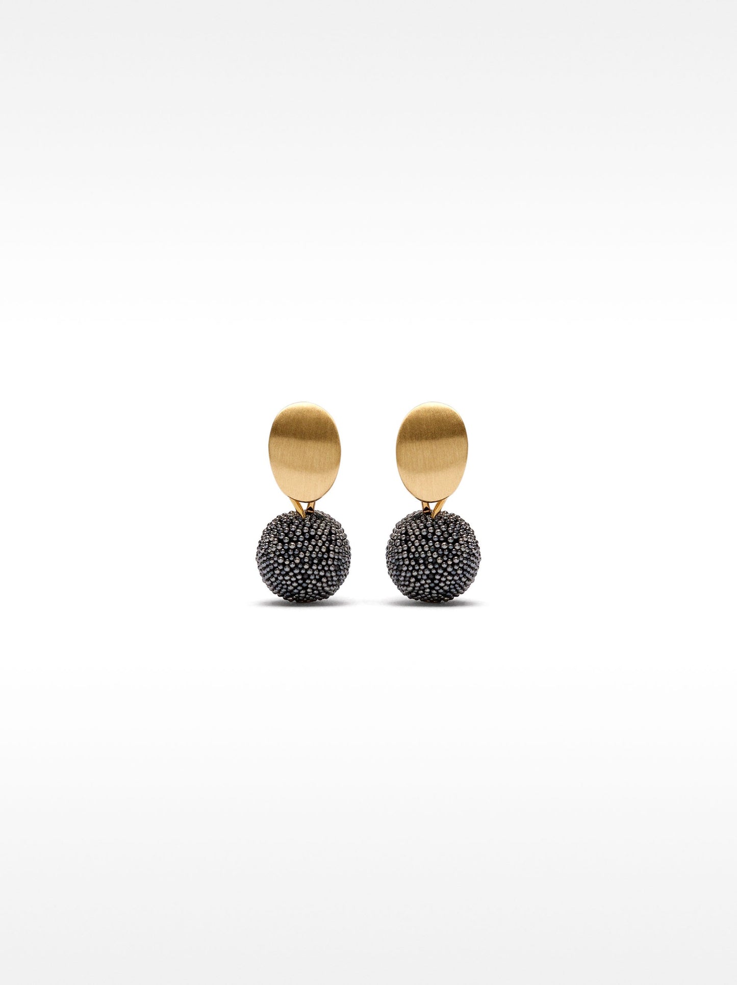 Short Earrings With Rhinestones