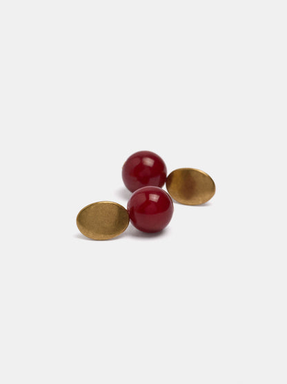 Short Earrings With Stone