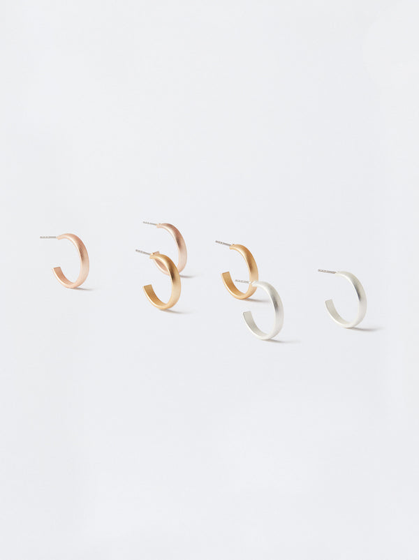 Set Of Basic Small Hoop Earrings