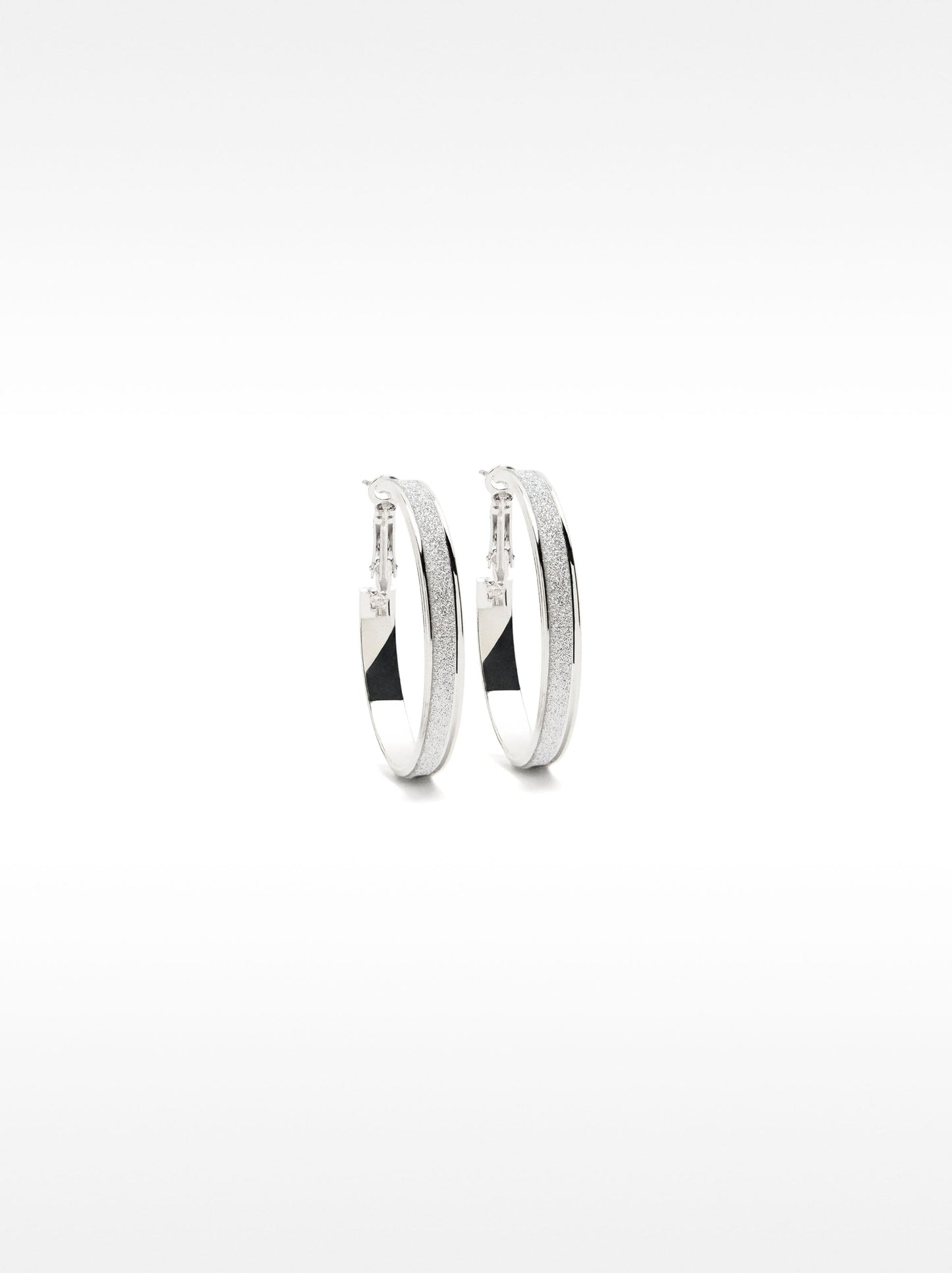 Medium Rhinestone Hoop Earrings