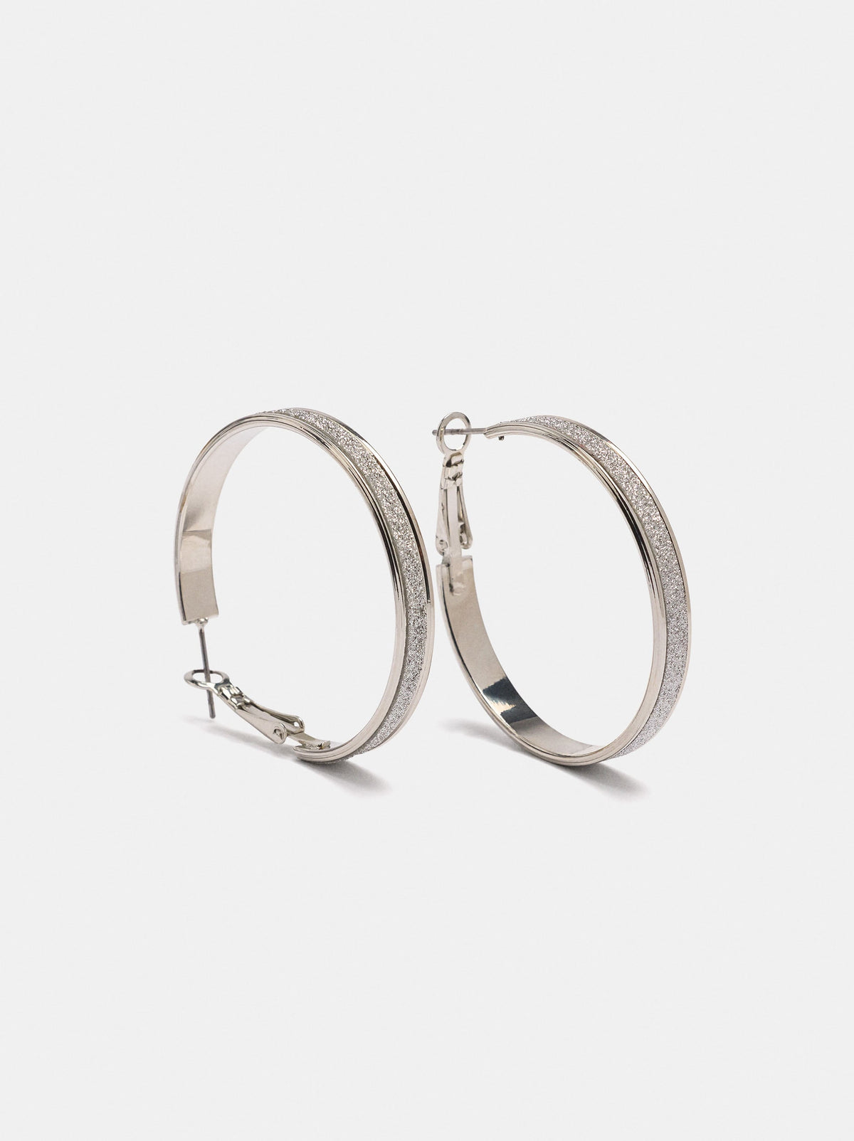 Medium Rhinestone Hoop Earrings