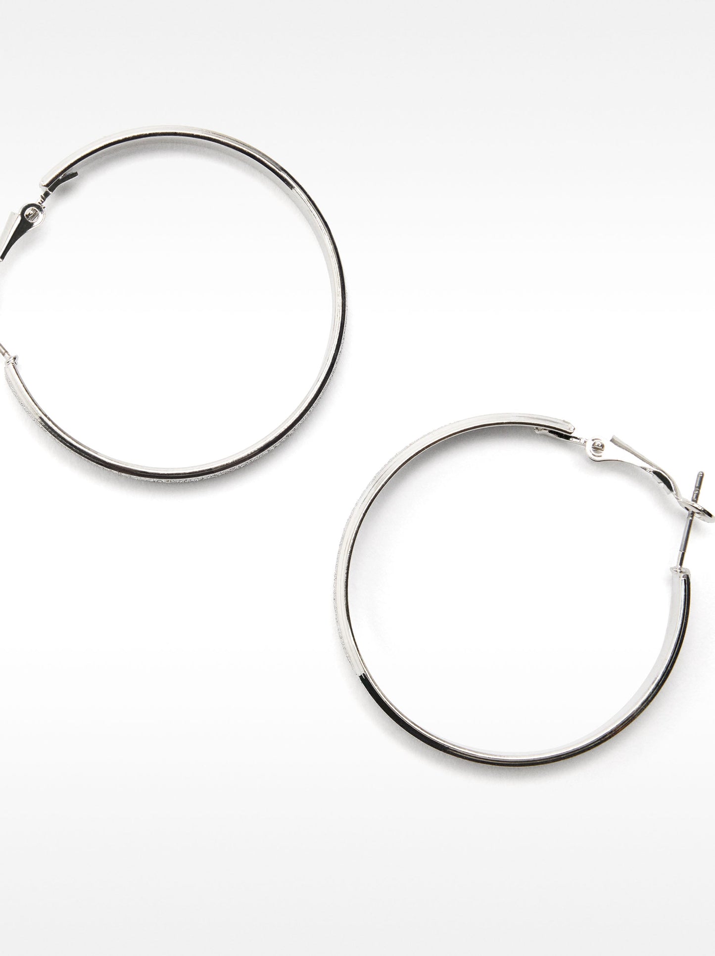 Medium Rhinestone Hoop Earrings