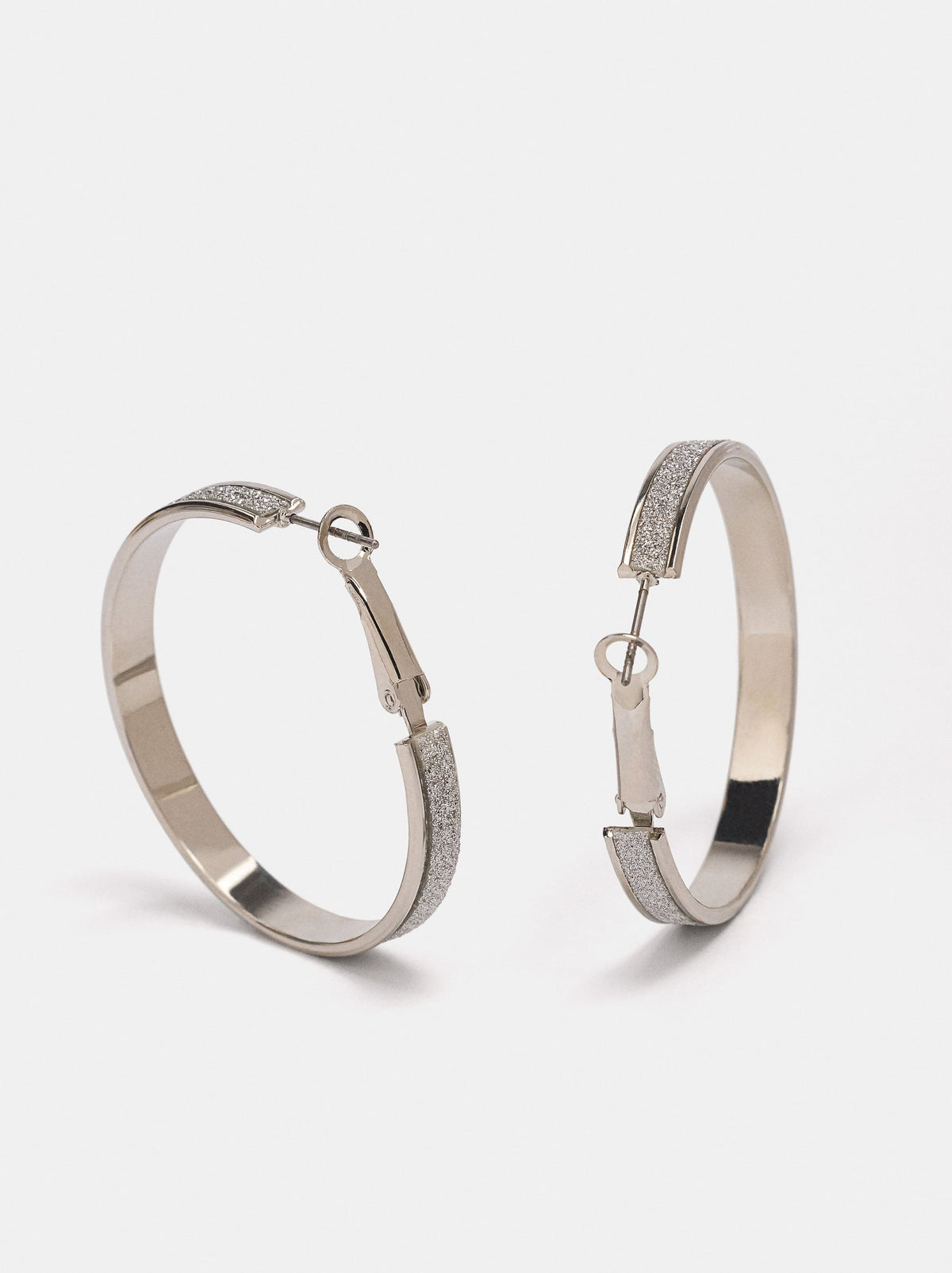 Medium Rhinestone Hoop Earrings