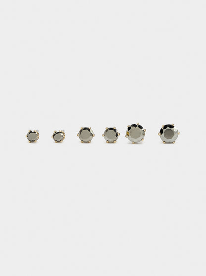 Set Of Short Shiny Earrings