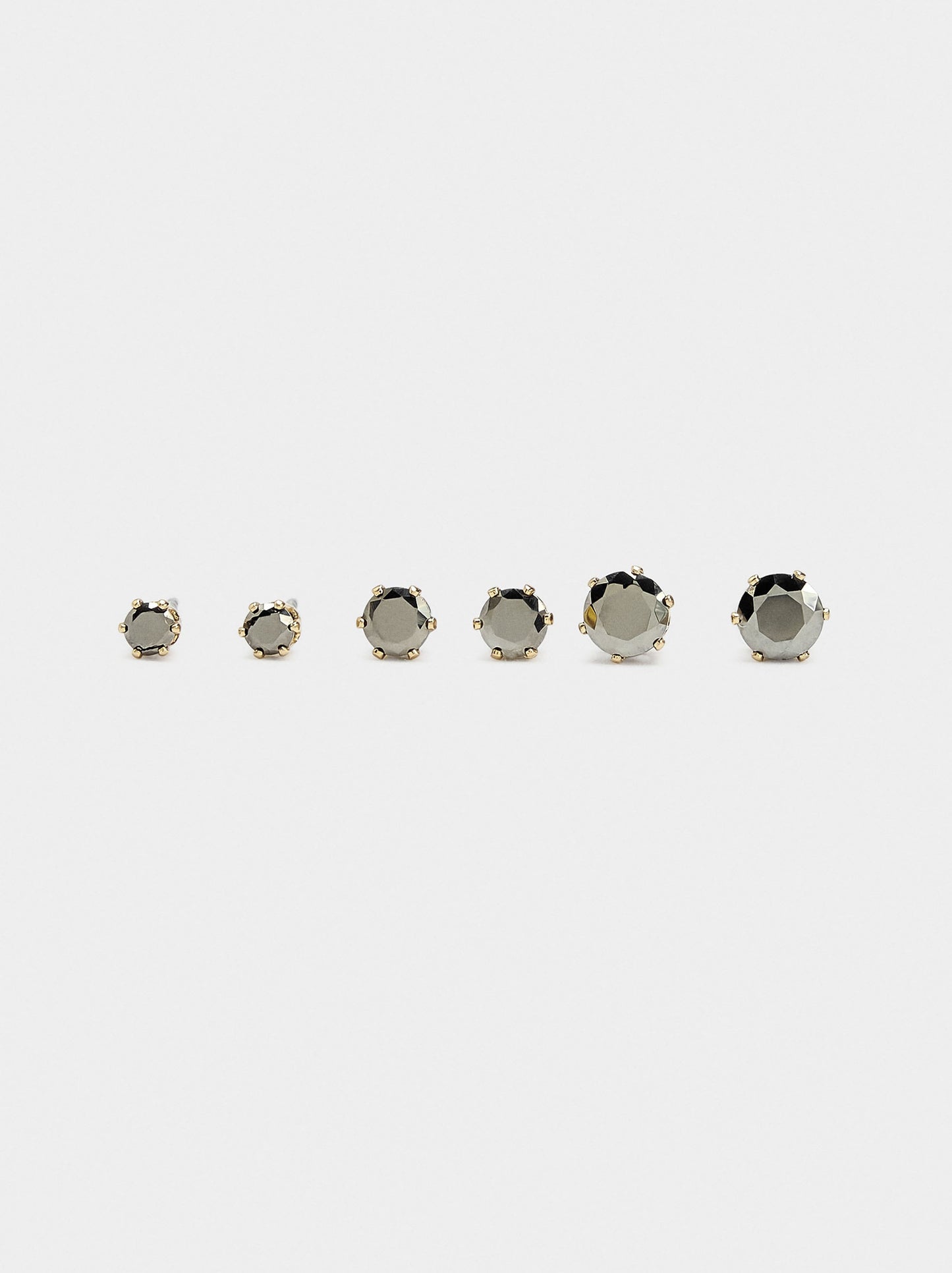 Set Of Short Shiny Earrings