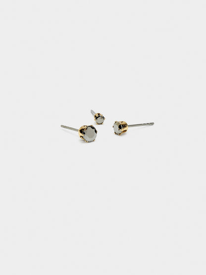 Set Of Short Shiny Earrings
