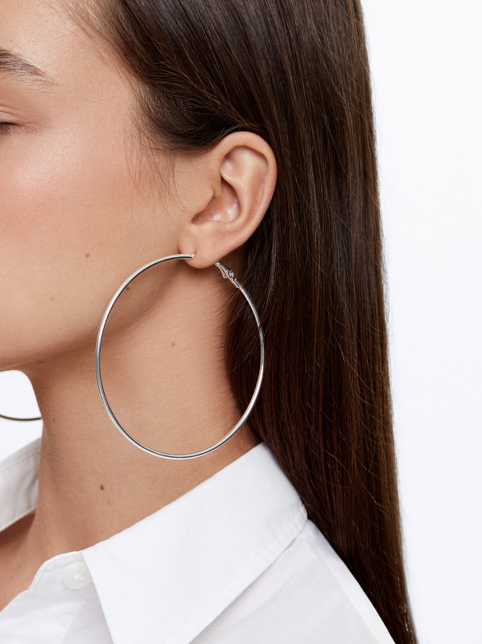 Basic Large Hoop Earrings