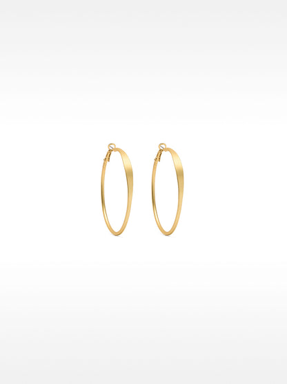 Basic Medium Hoop Earrings