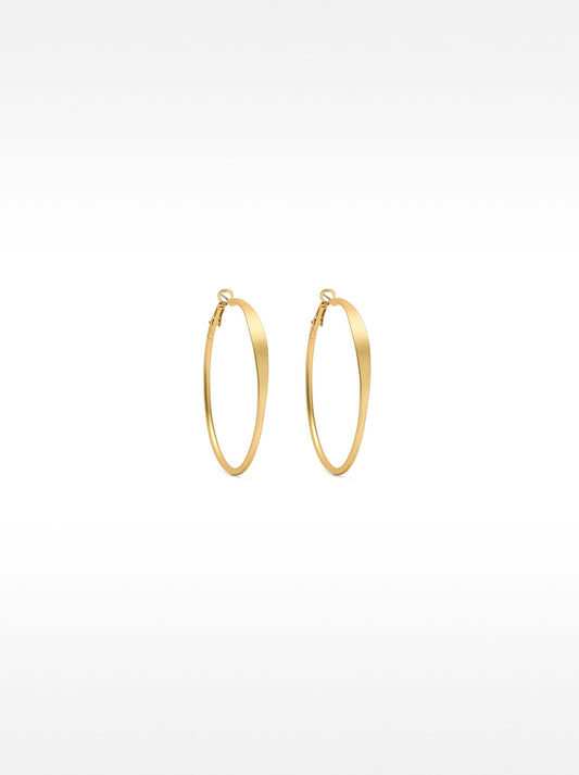 Basic Medium Hoop Earrings