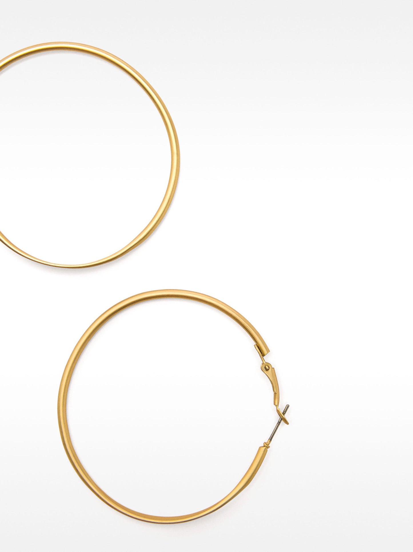 Basic Medium Hoop Earrings