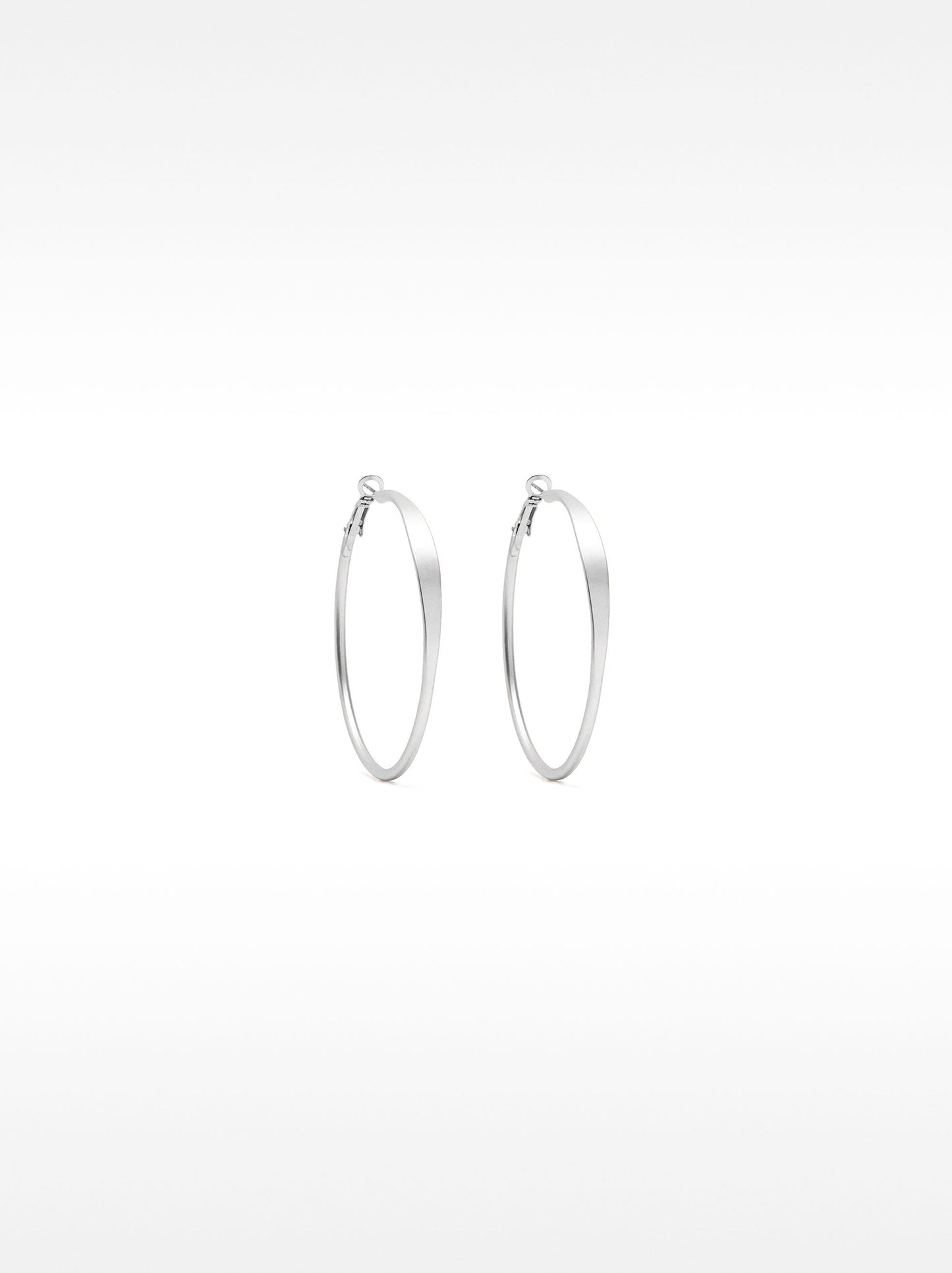 Basic Medium Hoop Earrings