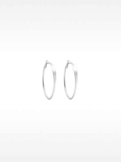 Basic Medium Hoop Earrings