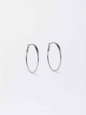 Basic Medium Hoop Earrings