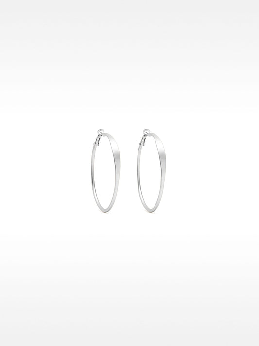 Basic Medium Hoop Earrings