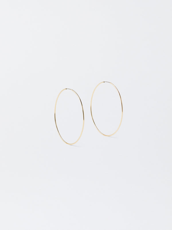 Basic Medium Hoop Earrings