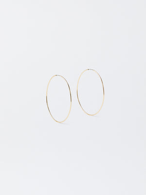 Basic Medium Hoop Earrings