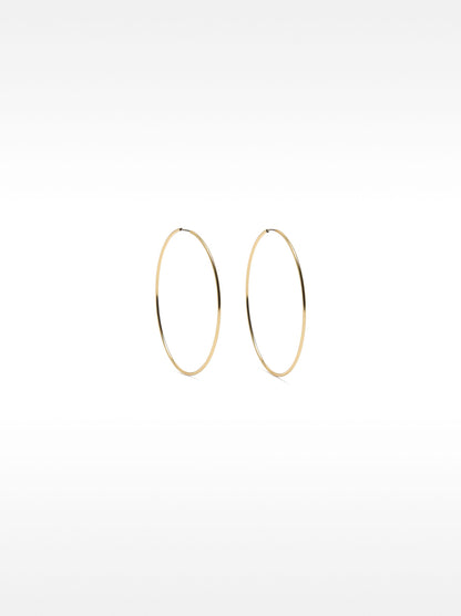 Basic Medium Hoop Earrings