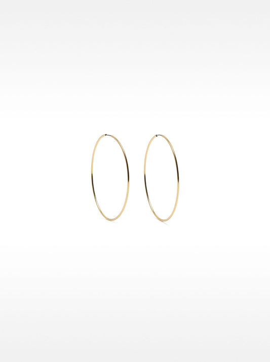 Basic Medium Hoop Earrings