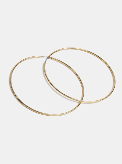 Basic Medium Hoop Earrings
