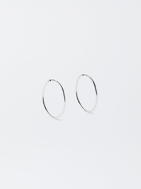 Small Silver Hoop Earrings