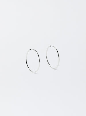 Small Silver Hoop Earrings