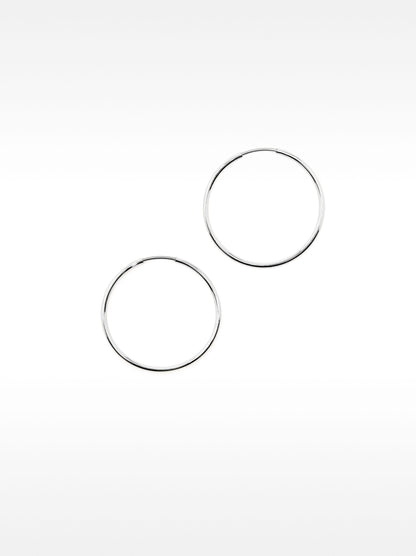 Small Silver Hoop Earrings