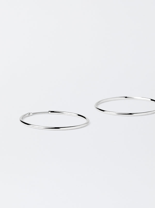 Small Silver Hoop Earrings