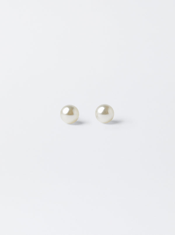 Faux Pearl Studs