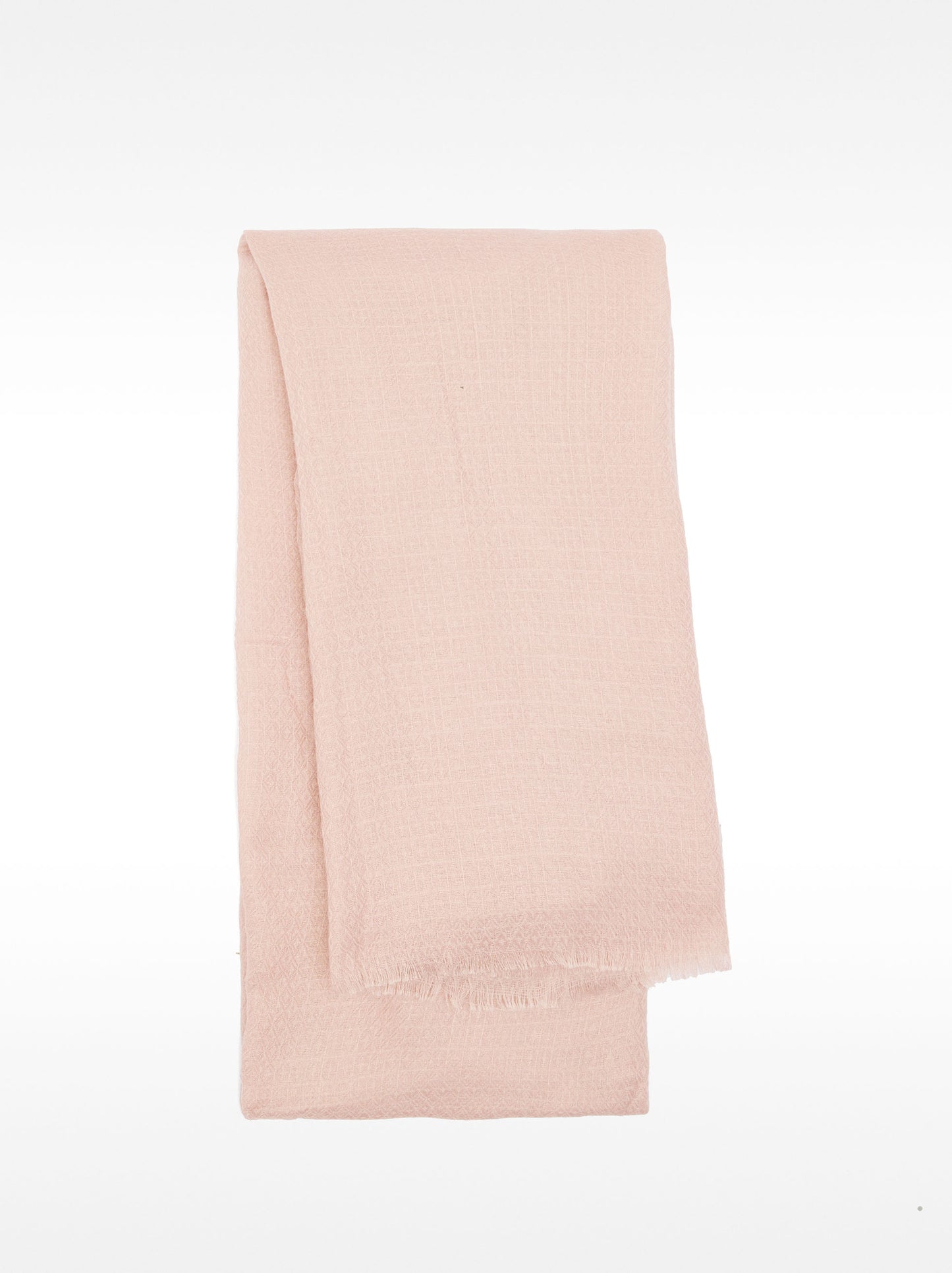 Plain Pashmina With Frayed Detailing