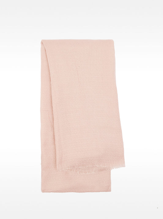 Plain Pashmina With Frayed Detailing