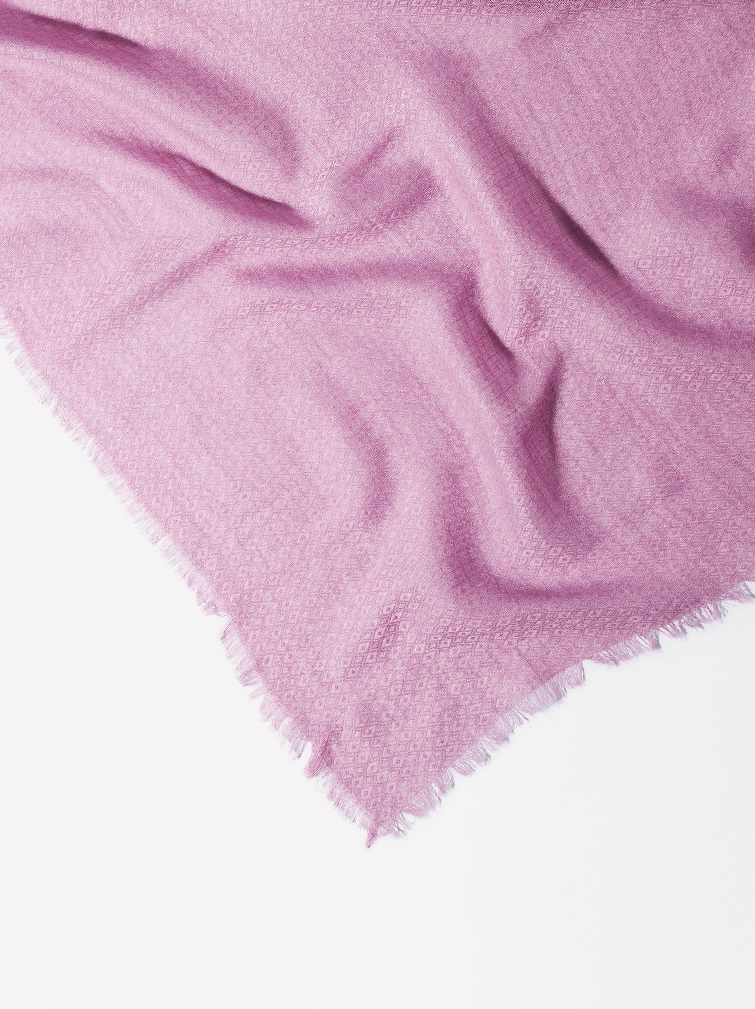 Plain Pashmina With Frayed Detailing