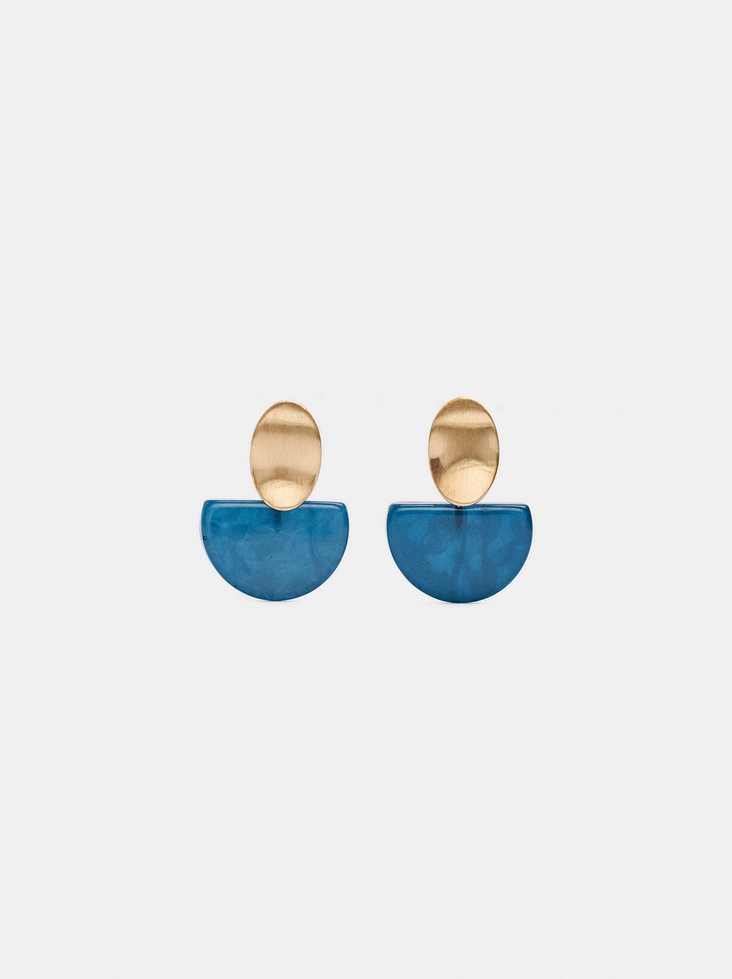 Oval Resin Earrings