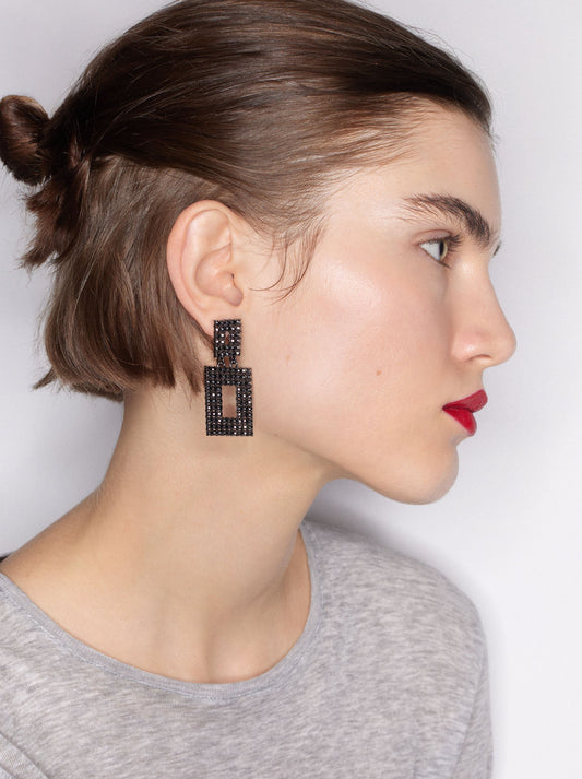 Medium Earrings With Crystals