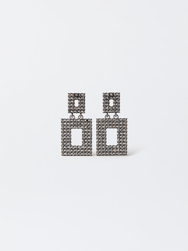 Medium Earrings With Crystals