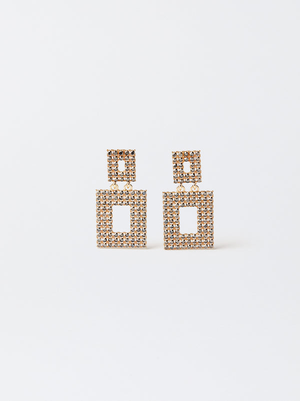 Medium Earrings With Crystals