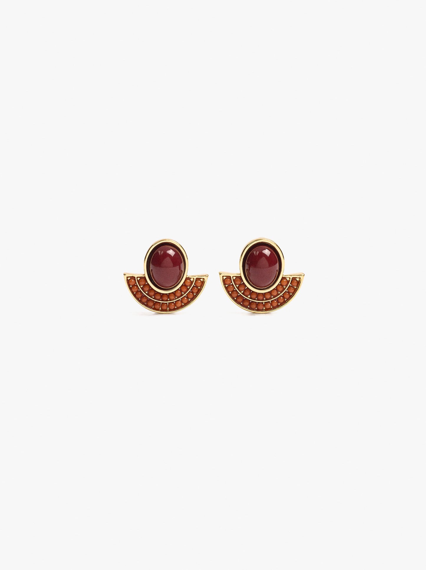 Multicolor Fan Earrings