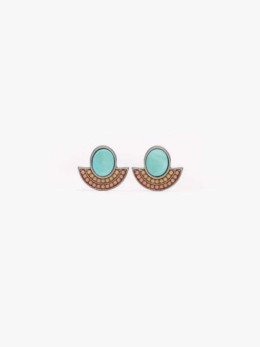 Fan Earrings With Shells