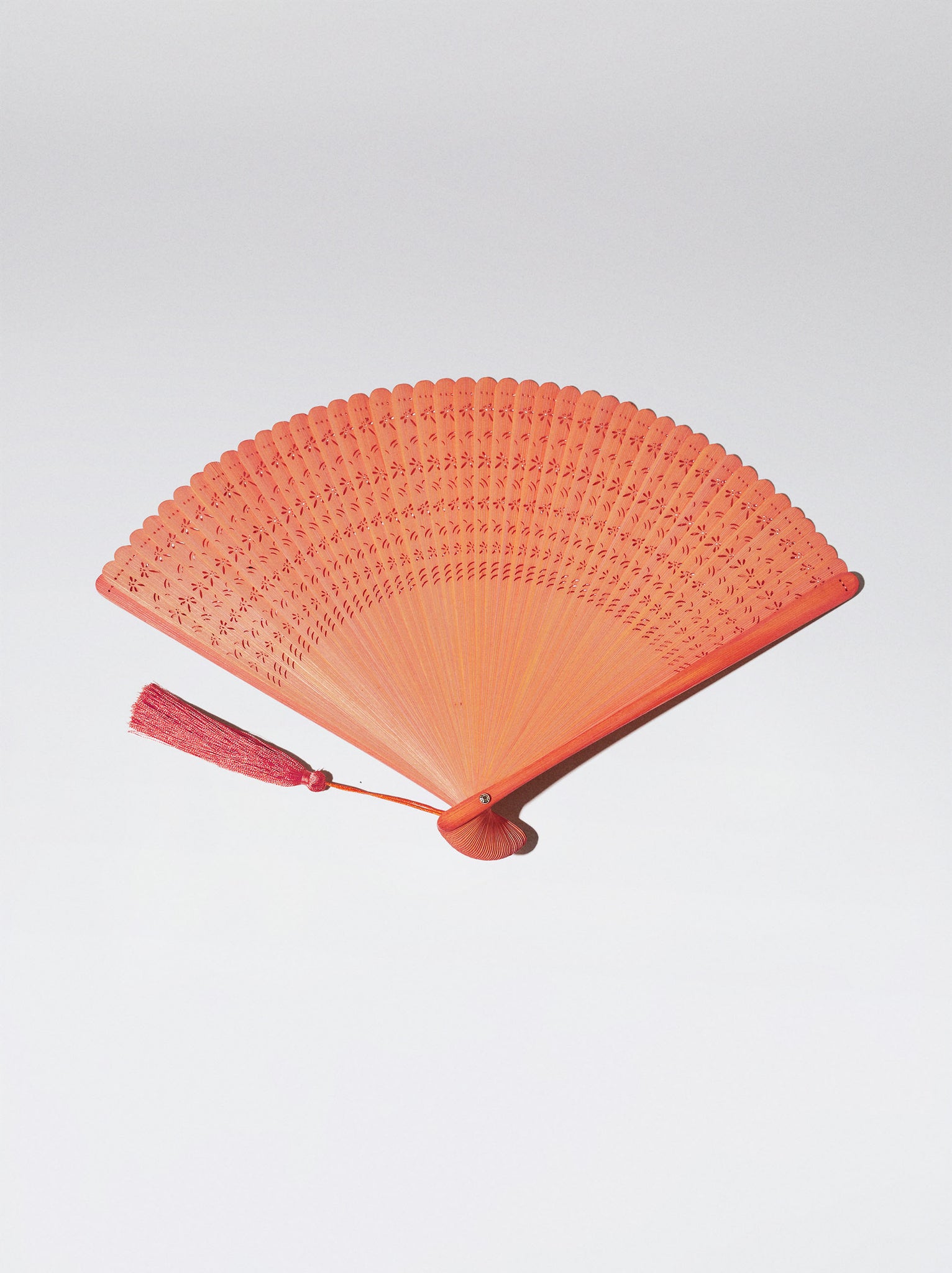 Bamboo Perforated Fan