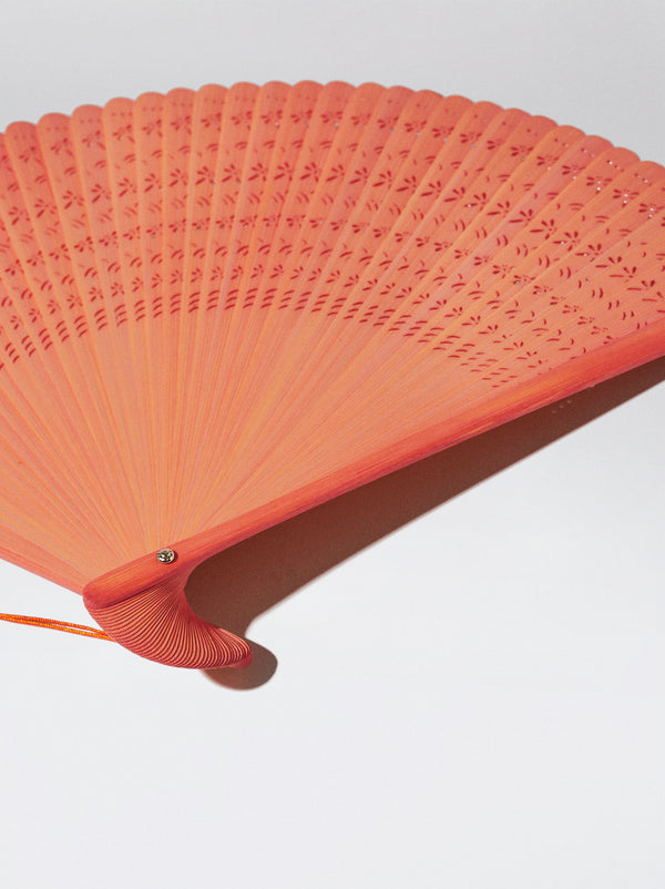 Bamboo Perforated Fan