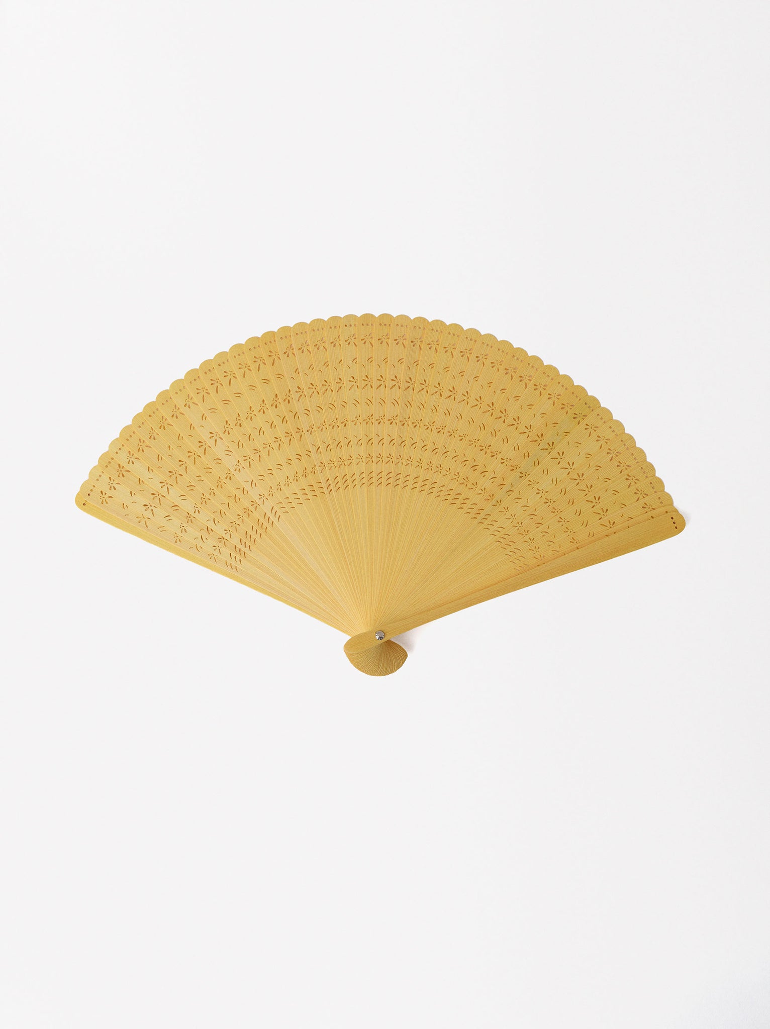 Bamboo Perforated Fan