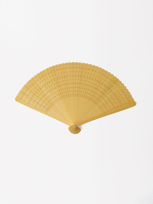 Bamboo Perforated Fan