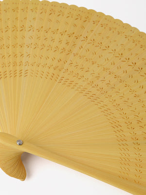 Bamboo Perforated Fan