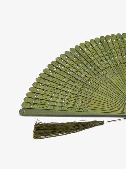 Bamboo Fan With Perforations