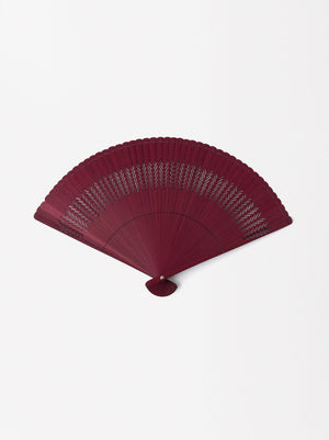 Bamboo Perforated Fan