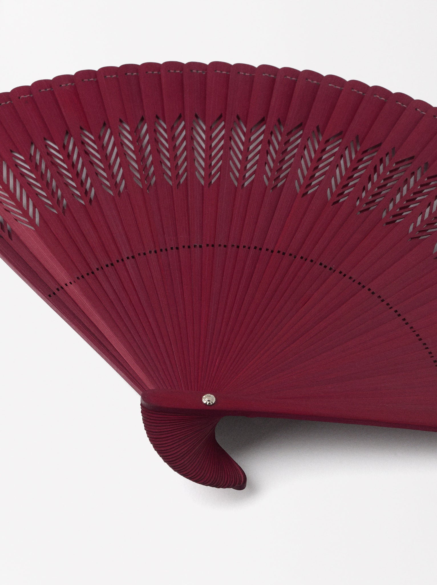 Bamboo Perforated Fan