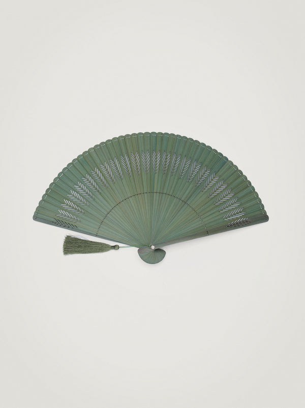 Perforated Fan With Tassel